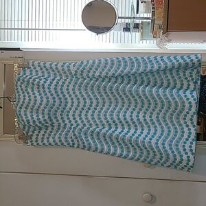 Lilly Pulitzer Elegant Dress, Size 4, Color Turquoise & White
